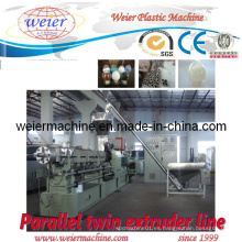 WPC PVC Pelletizing línea de la máquina / planta de fabricación